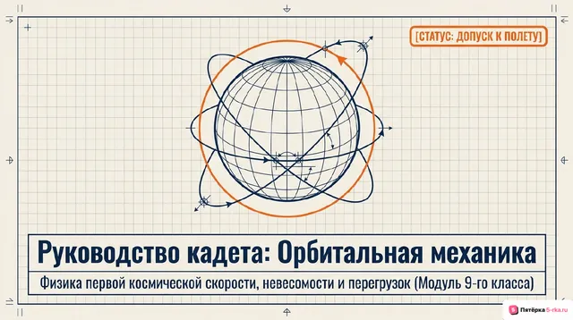 Обложка презентации к уроку «Первая космическая скорость»