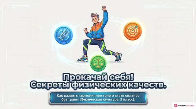 Обложка презентации к уроку «Упражнения на развитие физических качеств и формирования гармоничного телосложения»