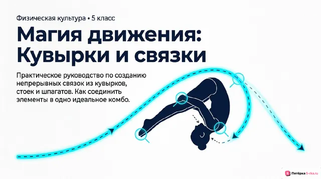 Обложка презентации к уроку «Кувырок назад из стойки на лопатках, кувырок вперёд ноги скрестно»