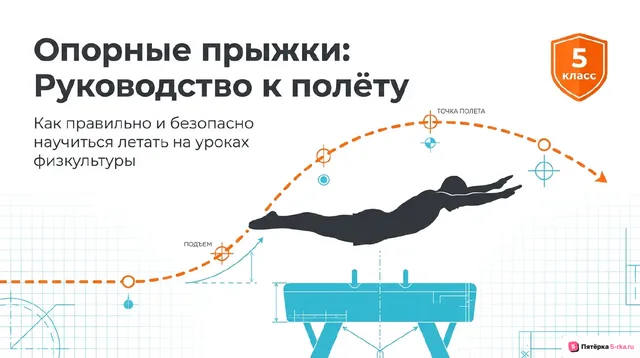Обложка презентации к уроку «Опорные прыжки»