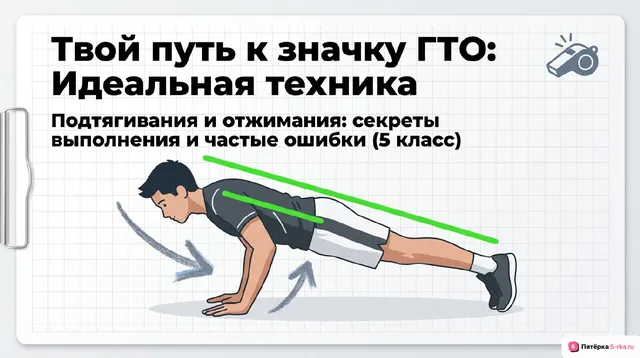 Обложка презентации к уроку «Правила и техника выполнения нормативов комплекса ГТО: подтягивание из виса лежа на низкой перекладине 90 см; сгибание и разгибание рук в упоре лежа на полу»