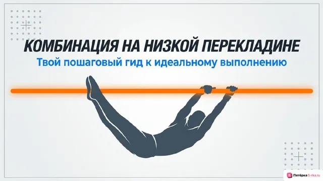 Обложка презентации к уроку «Комбинация на низкой гимнастической перекладине»