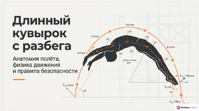 Обложка презентации к уроку «Длинный кувырок с разбега»