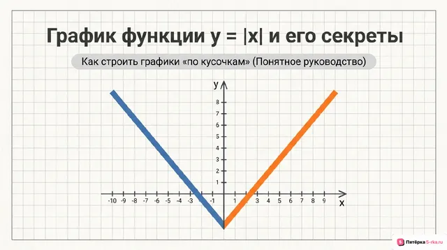 Обложка презентации к уроку «График функции y =|х|»