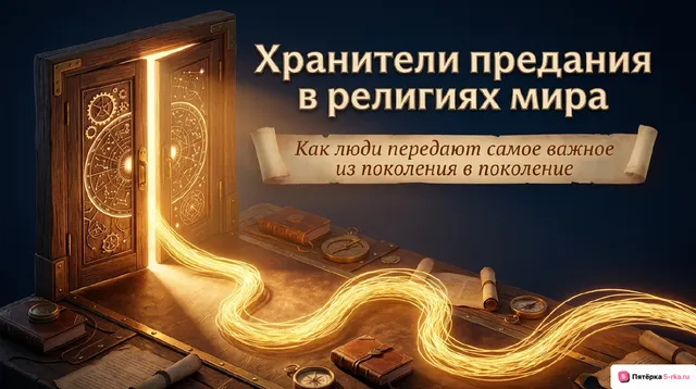 Обложка презентации к уроку «Хранители предания в религиях мира»