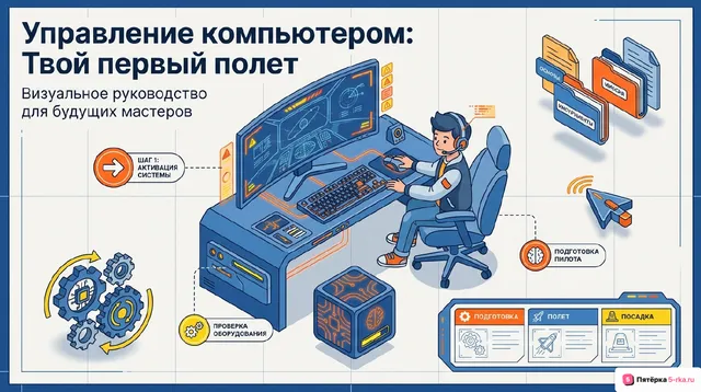 Обложка презентации к уроку «Управление компьютером»