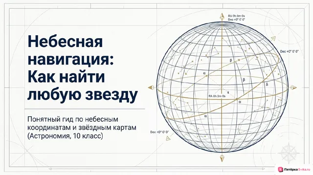 Обложка презентации к уроку «Небесные координаты»