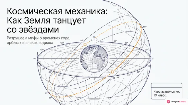 Обложка презентации к уроку «Годичное движение Солнца по небу»