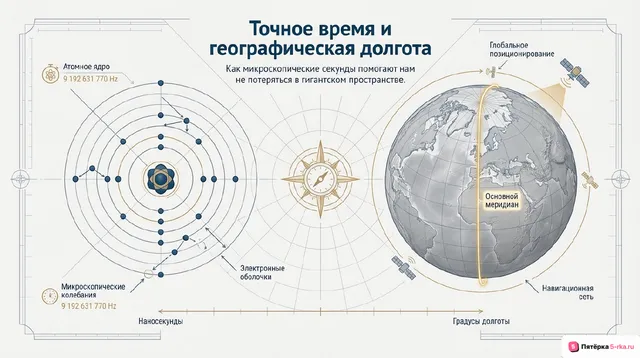 Обложка презентации к уроку «Точное время и определение географической долготы»