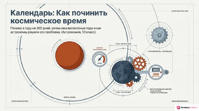Обложка презентации к уроку «Календарь»