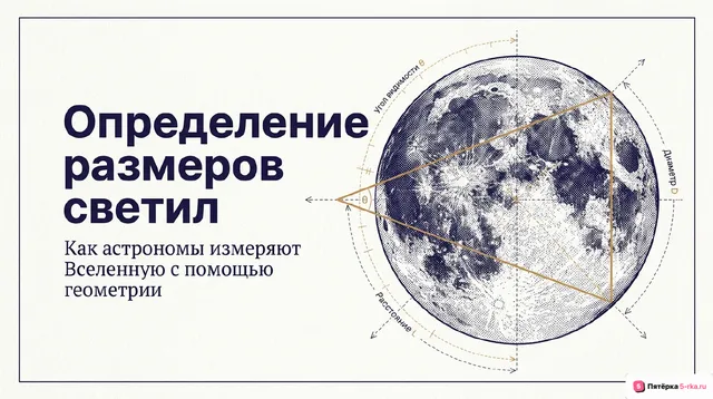 Обложка презентации к уроку «Определение размеров светил»