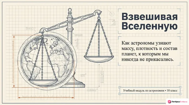 Обложка презентации к уроку «Масса и плотность Земли»