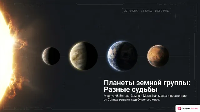 Обложка презентации к уроку «Планеты земной группы»
