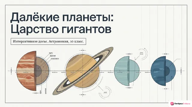 Обложка презентации к уроку «Далёкие планеты»