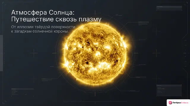 Обложка презентации к уроку «Атмосфера Солнца»