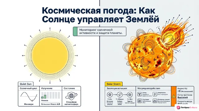 Обложка презентации к уроку «Солнечная активность и её влияние на Землю»