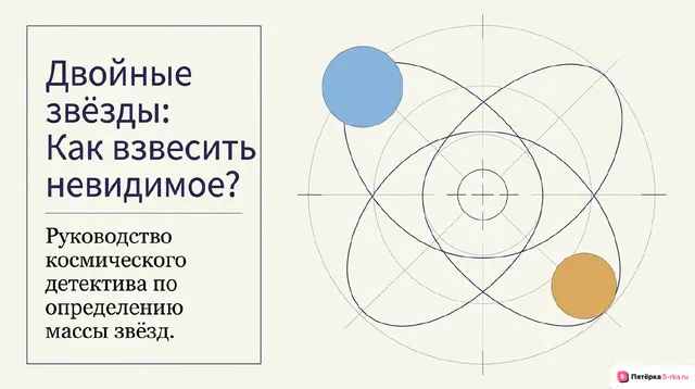 Обложка презентации к уроку «Двойные звёзды»